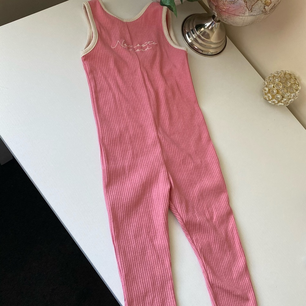 NWT Zara girls pink jumpsuit
